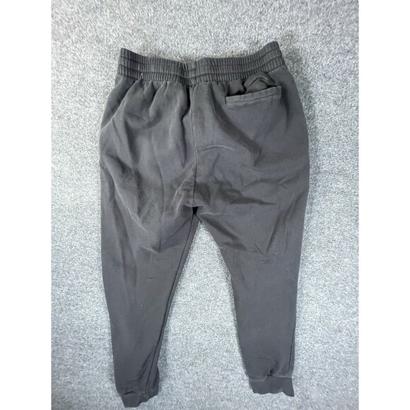 Adidas Pants Men’s L Large Black Sweatpants Logo Pockets Drawstring Activewear - Picture 2 of 9